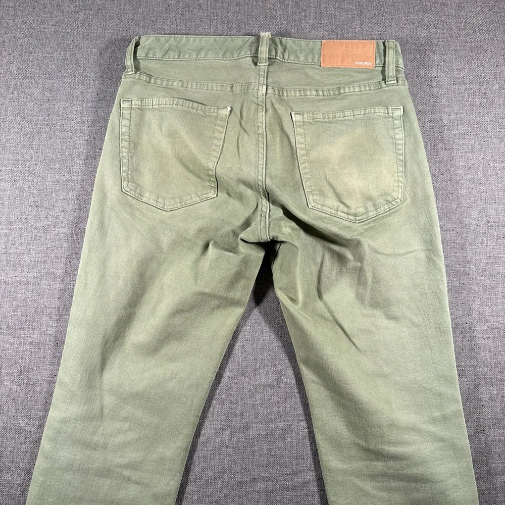 Bonobos Slim Chinos Mens‎ 29x30 Olive Green Stretch Five Pocket Pants